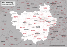 RG postcode districts map preview