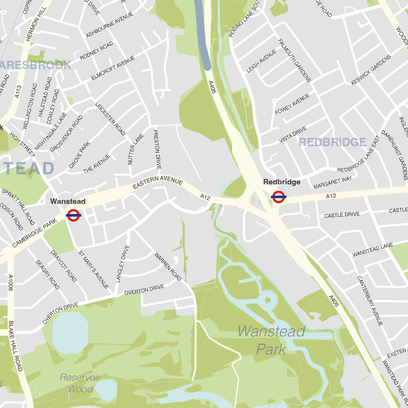Redbridge London Borough Map Maproom