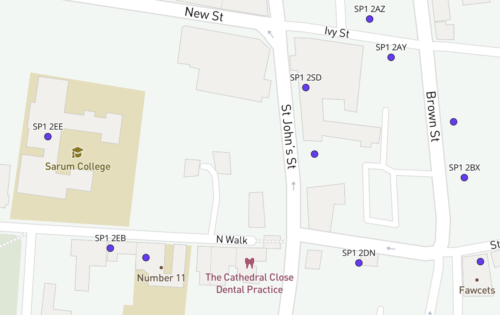 SP dynamic postcodes detail