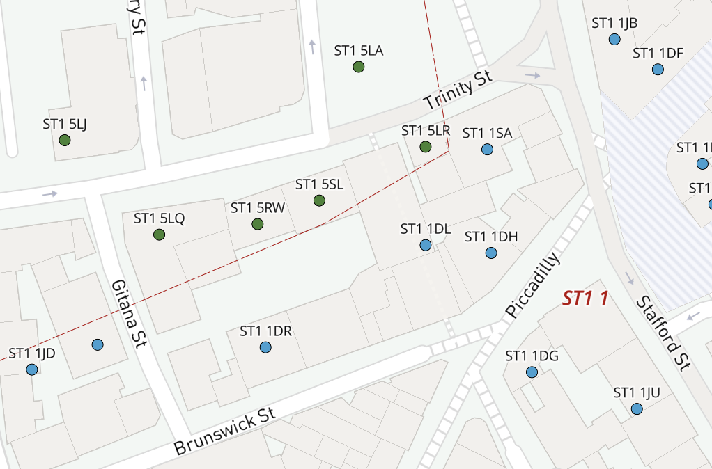 ST dynamic postcodes detail