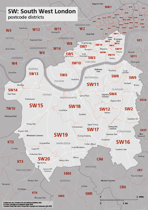 Sw Postcode Map | Hot Sex Picture