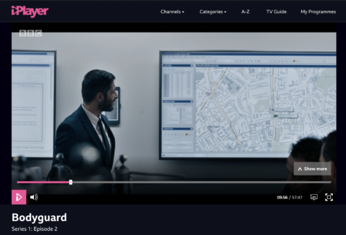 London Street Map in BBC drama Bodyguard