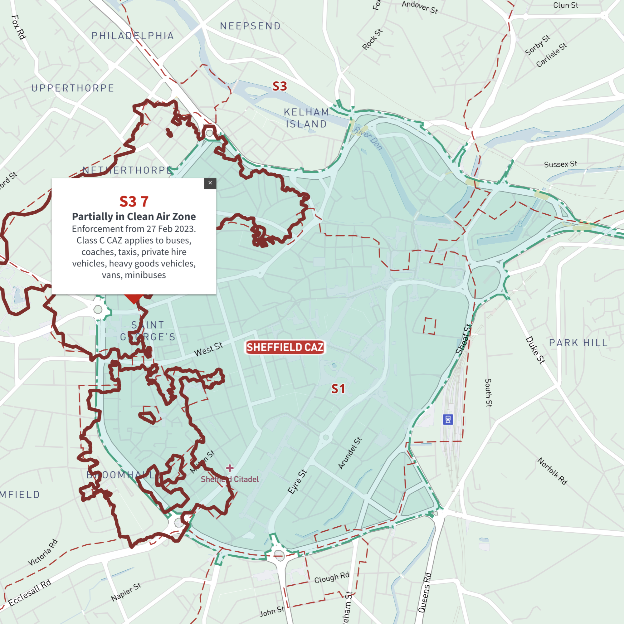 Sheffield Vt Map