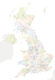 UK postcode districts with towns and roads preview 5 preview