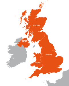 UK outline map