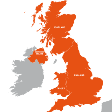 UK Outline map