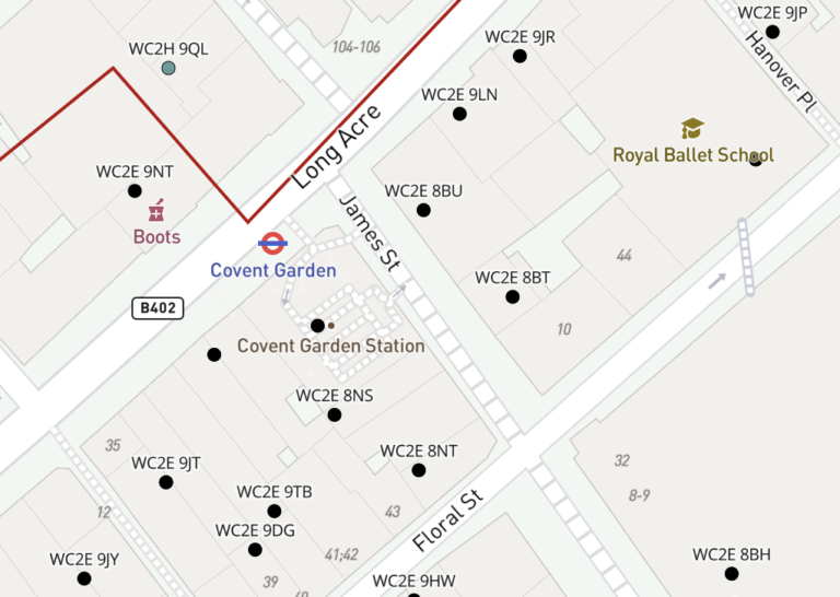 Map of WC postcode districts – West Central London – Maproom