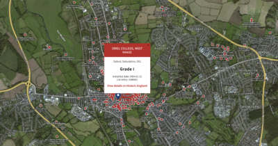 Historic England listed buildings map preview