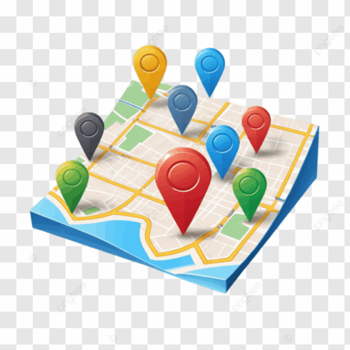 generic location pins
