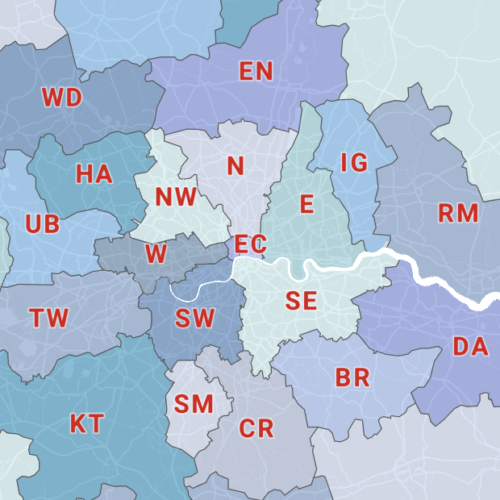 Understanding postcode area structure
