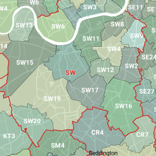 Understanding postcode districts structure