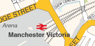 railway styling on map