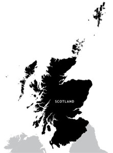 Scotland outline map preview